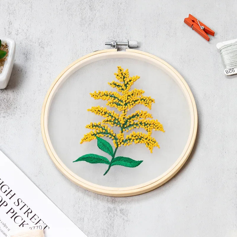 Wildflower Embroidery Kit for Beginners