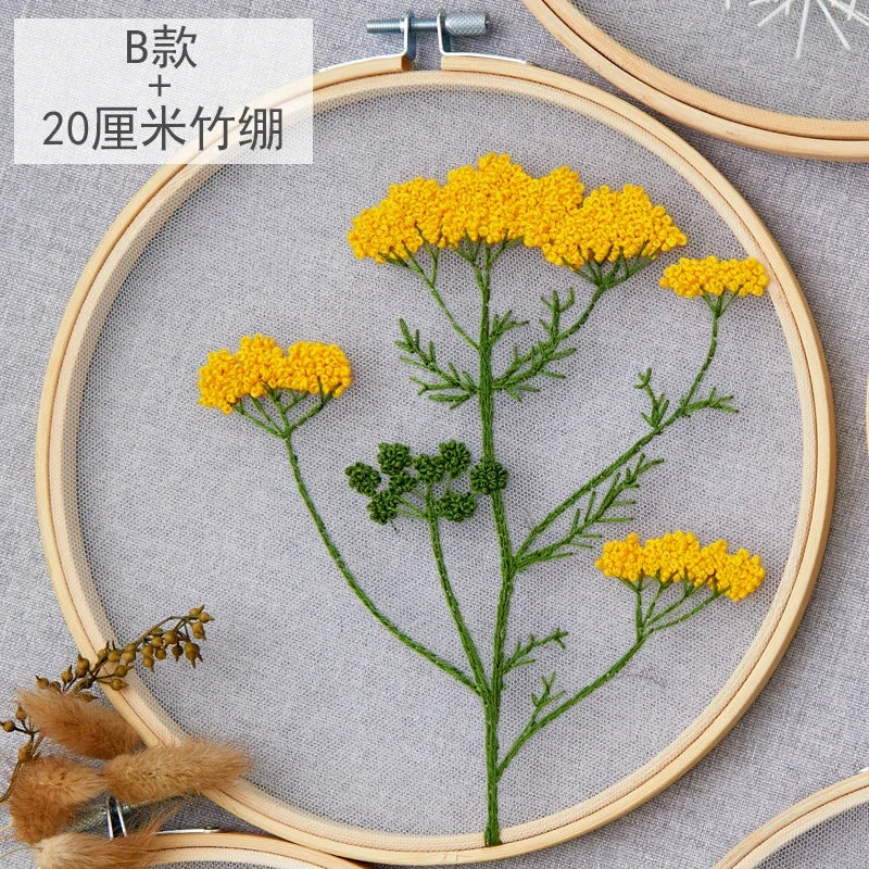 Wildflower Embroidery Kit for Beginners