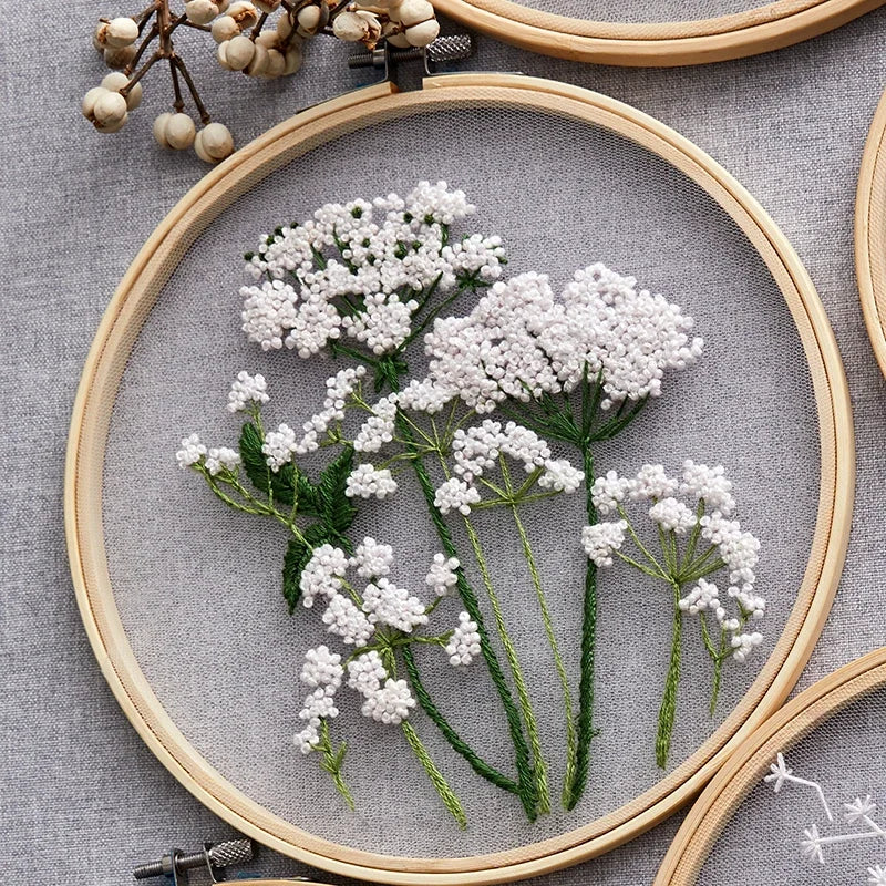 embroidery flower craft kit beginner 