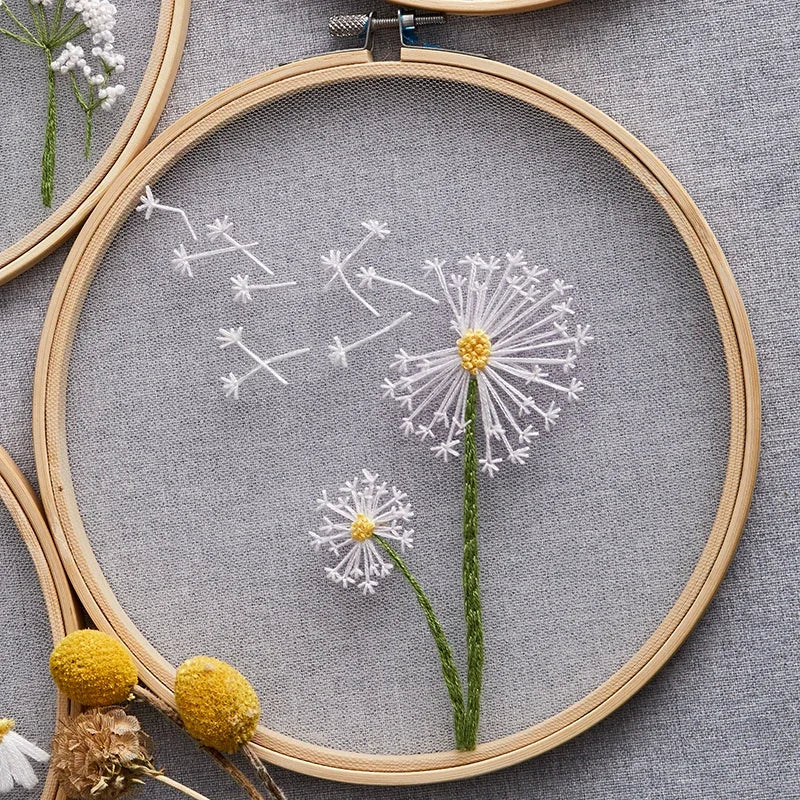 embroidery flower crafts beginner diy
